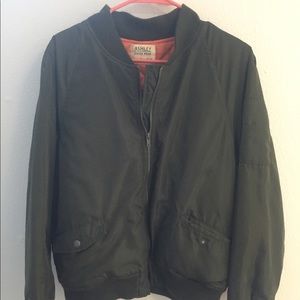 Olive Green Bomber Jacket